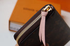 LV Clemence Wallet Light Brown Monogram Canvas N60742