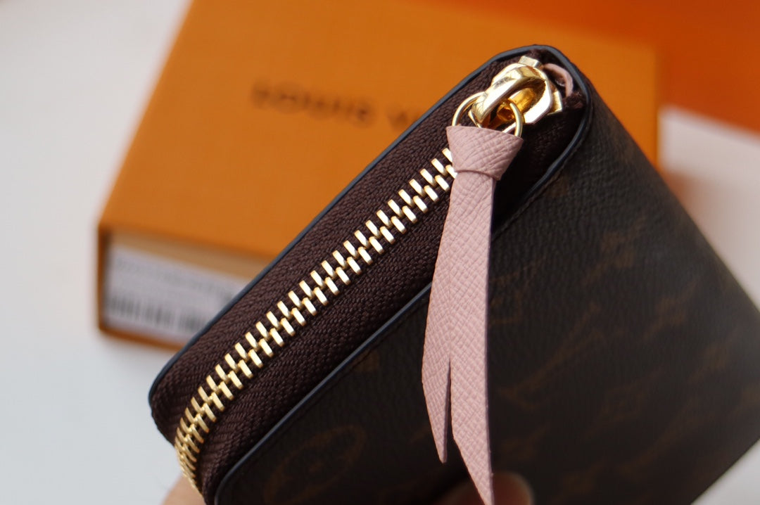 LV Clemence Wallet Light Brown Monogram Canvas N60742