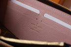 LV Clemence Wallet Light Brown Monogram Canvas N60742