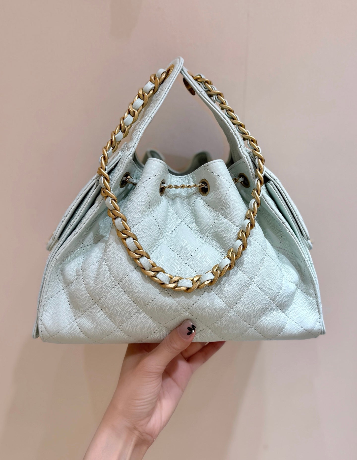 CC 25S Hobo Bag 30 Mint Green Calfskin