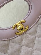 CC 25P Mini 31 Bag in Pink Lambskin and Suede