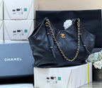 CC 25S Tote Bag in Black Calfskin
