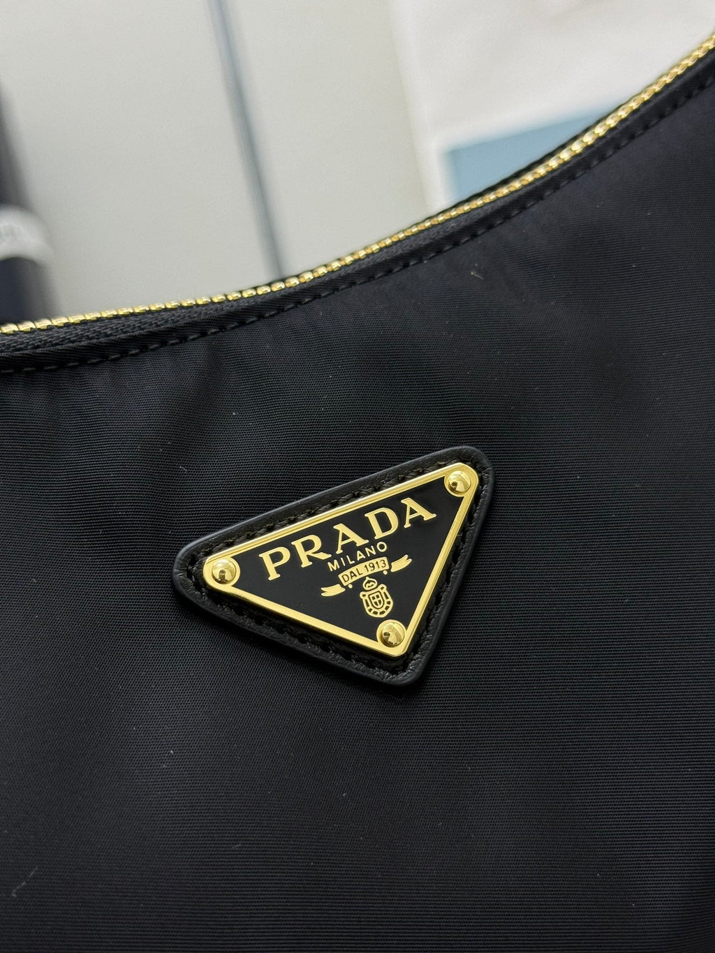 Pra Explorer Bag 32cm Black Nylon and Calfskin 267408