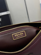 Pra Aimee Underarm Hobo Bag 31cm Burgundy Cowhide 267274