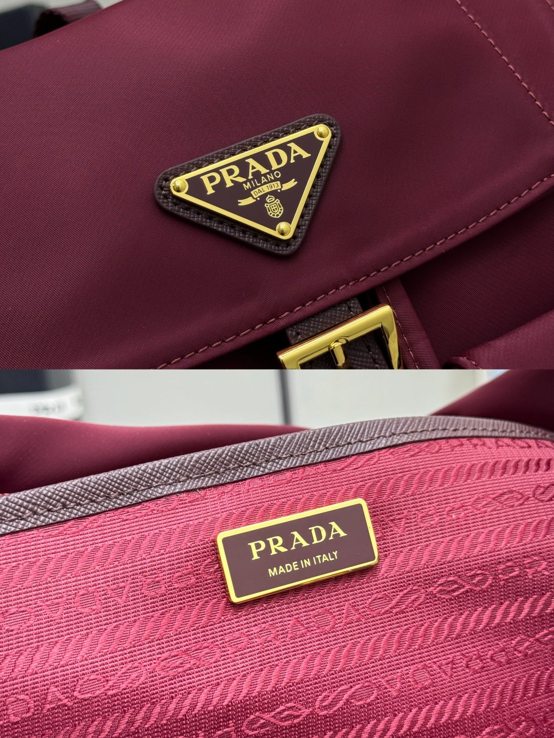 Pra Classic Large Backpack Red Nylon 267172