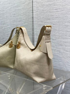 CD VOYAGE Handbag 34cm Cream Cowhide