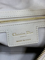 CD VOYAGE Handbag 34cm Cream Cowhide