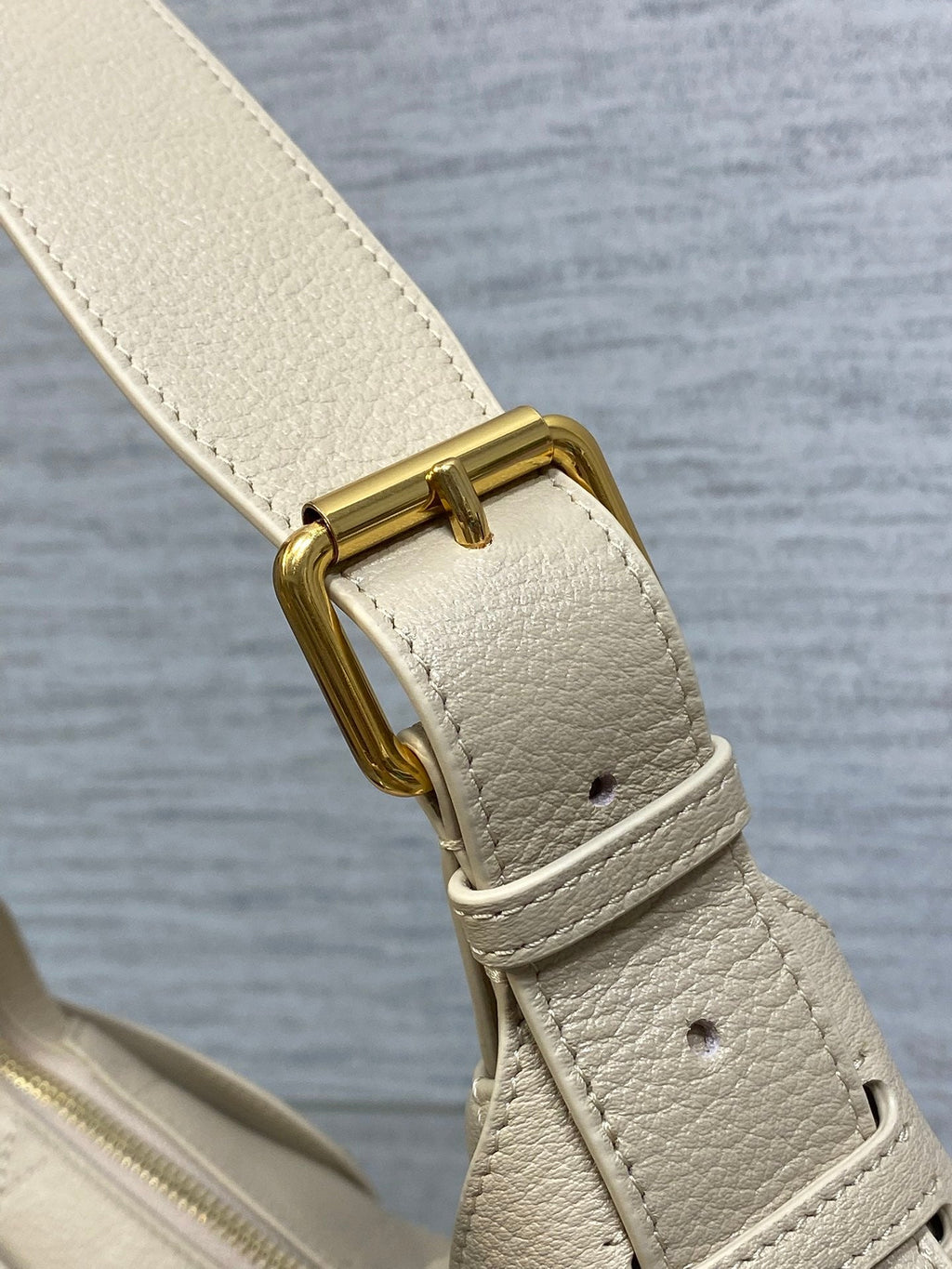 CD VOYAGE Handbag 23cm Cream Cowhide