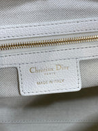 CD VOYAGE Handbag 28cm White Cowhide