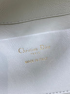 CD Small Toujours Vertical 18cm White and Black Lambskin