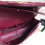 CC Classic Jumbo 30cm Burgundy Lambskin Gold Hardware