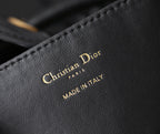CD MEDIUM 28 BUCKET BAG IN BLACK LAMBSKIN