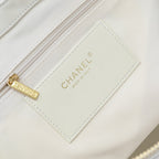 CC 25S Hobo Bag Runway Style Backpack in White Cowhide