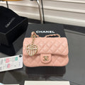 CC 25A Super Mini Bag 12.5cm Light Pink Lambski