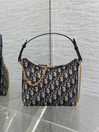 CD Shoulder Bag 19cm Monogram Oblique Fabric GHW