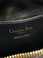 CD Shoulder Bag 19cm black lambskin GHW