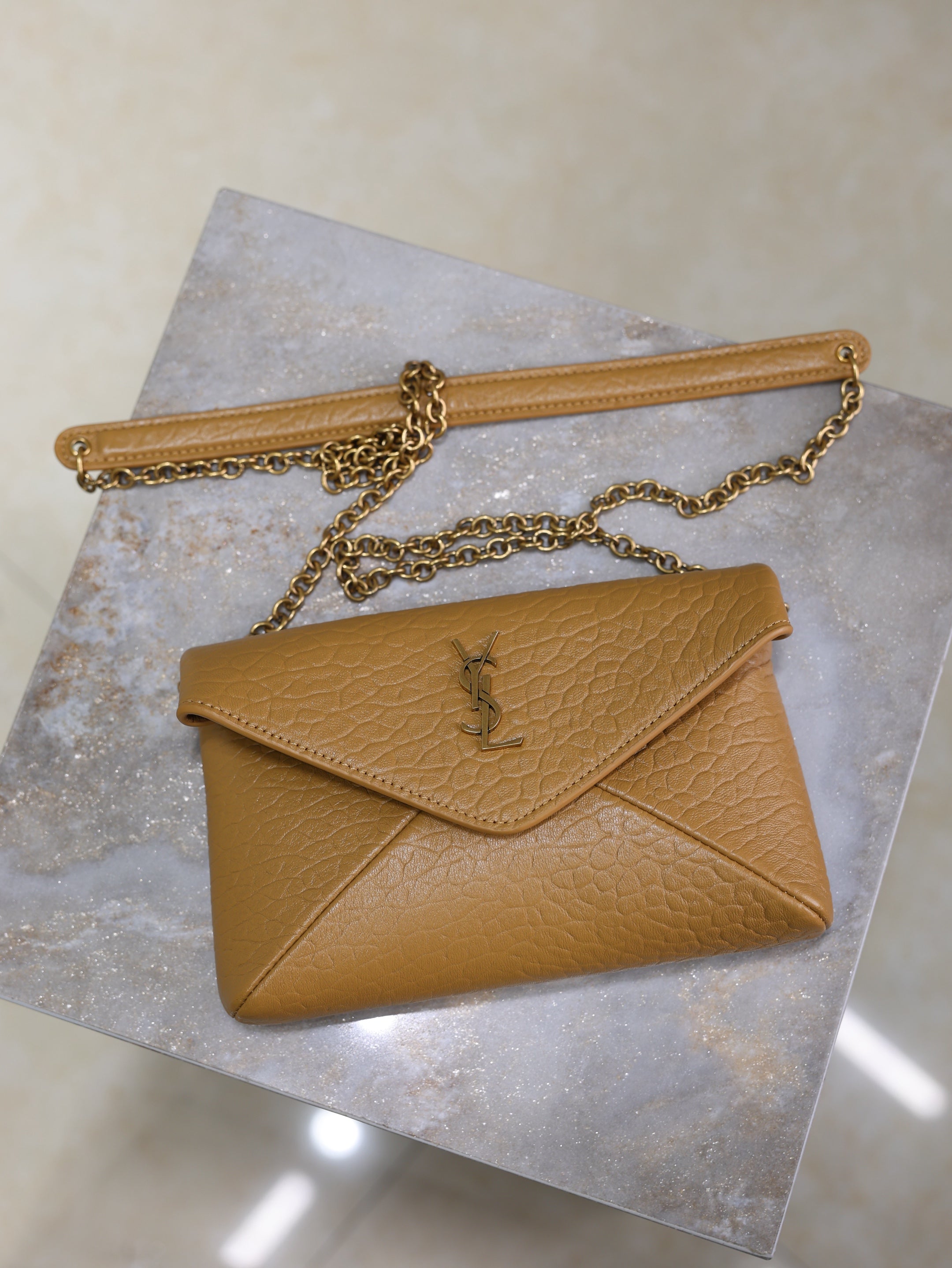 Cassandre Mini Bag 19cm Light Beige Lambskin GHW