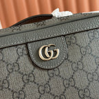 GG Ophidia Small Shoulder Bag 24cm Dark Grey GG Supreme Canvas