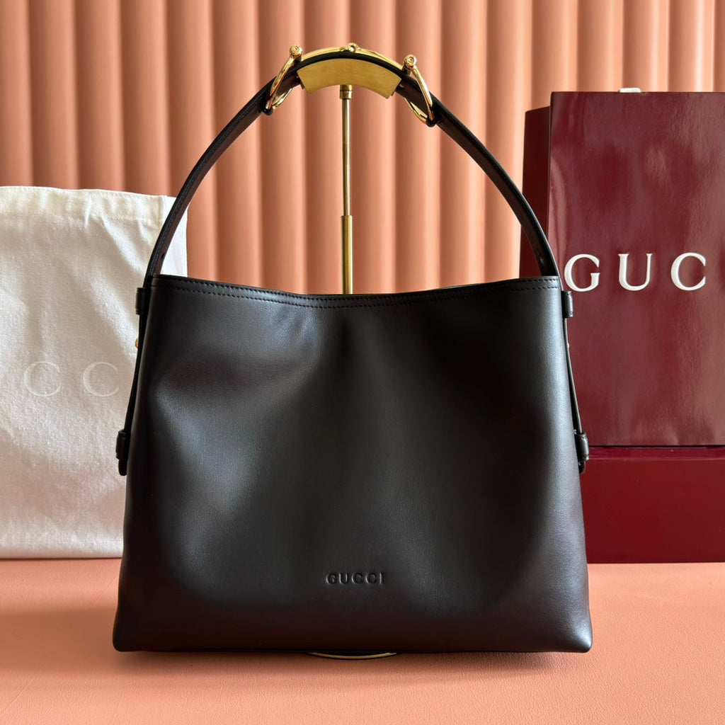 GG 25FW Beatrix Handbag 35cm Black Calfskin GHW