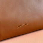 GG 25FW Beatrix Handbag 40cm Brown Calfskin GHW