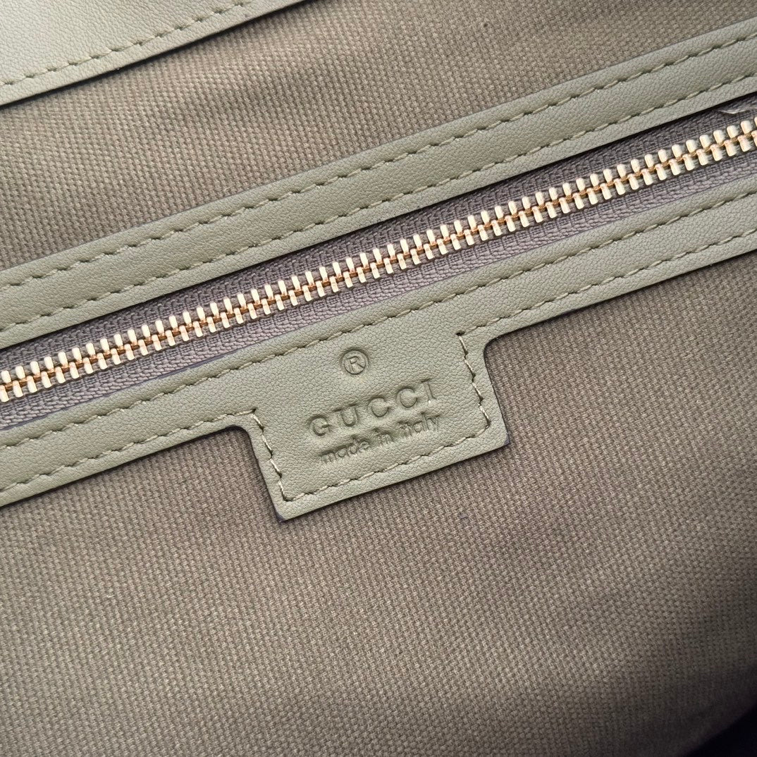 GG 25FW Beatrix Handbag 40cm Green Calfskin GHW