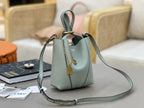 Chloe Spin Tote Bag Small 18cm Light Blue Calfskin 272311