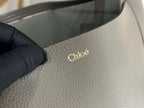 Chloe Spin Tote Bag Large 35cm Grey Calfskin 272279