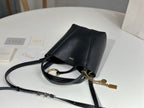 Chloe Spin Tote Bag Small 18cm Black Calfskin 272275