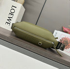 Loewe Classic 32cm Waist Bag Green Calfskin Leather 274660
