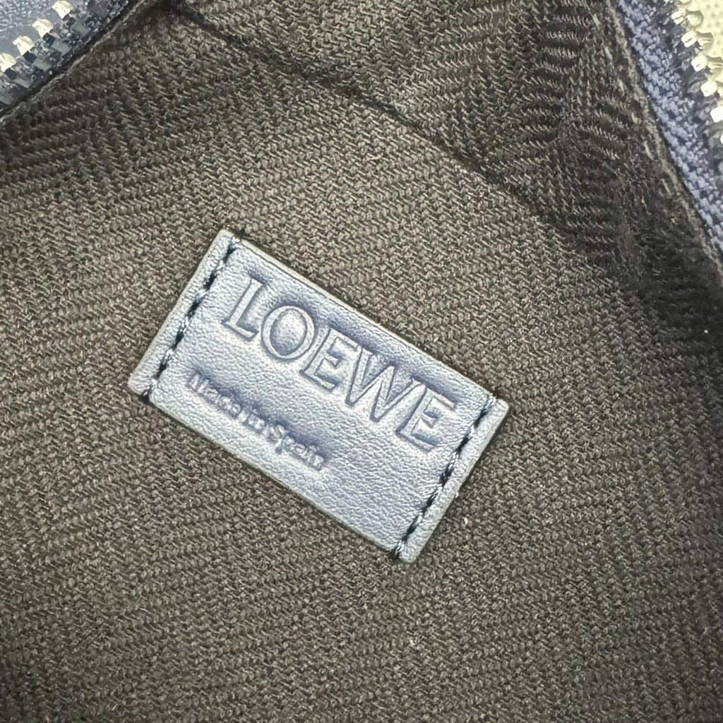 Loewe Classic 32cm Waist Bag Navy Blue Calfskin 274658