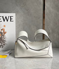 LOE Puzzle Hobo 29cm in Classic White Calfskin 274282