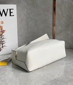 LOE Puzzle Hobo 29cm in Classic White Calfskin 274282
