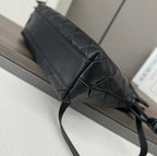 Loewe Flamenco Clutch Bag in Glossy Black Lambskin 274259