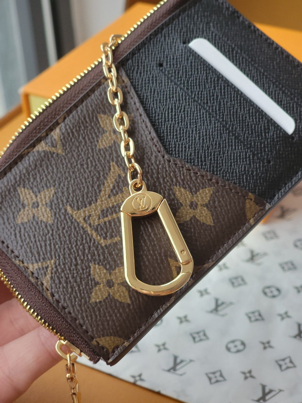 LV Recto Verso Card Holder Dark Brown Monogram Canvas 274745