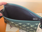 LV Collaboration Suit Clip Dark Green Monogram Canvas Calfskin 274800