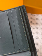 LV Multiple 11.5 Dark Gray Wallet in Montgomery Calfskin 274802