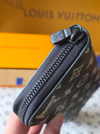 LV Zippy Wallet Dark Gray Calfskin 274806