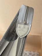 LV Mirrored Clutch Silver Monogram Canvas 274812