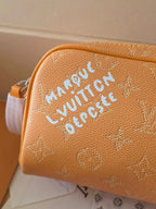 LV Dopp Kit Toilet Pouch Yellow Monogram Canvas 274859
