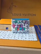 LV Brazza 11.5 White Colorfull Monogram 274895