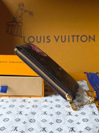 LV Vivienne Winter Holiday small card/key holder Brown Canvas 274927