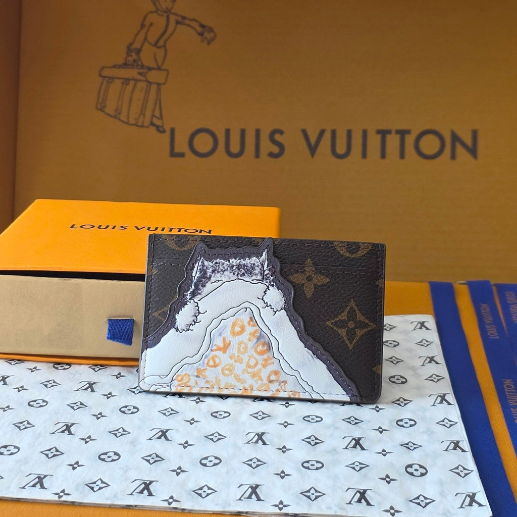 LV Card Holder Cat Business Brown Monogram Canvas 274990