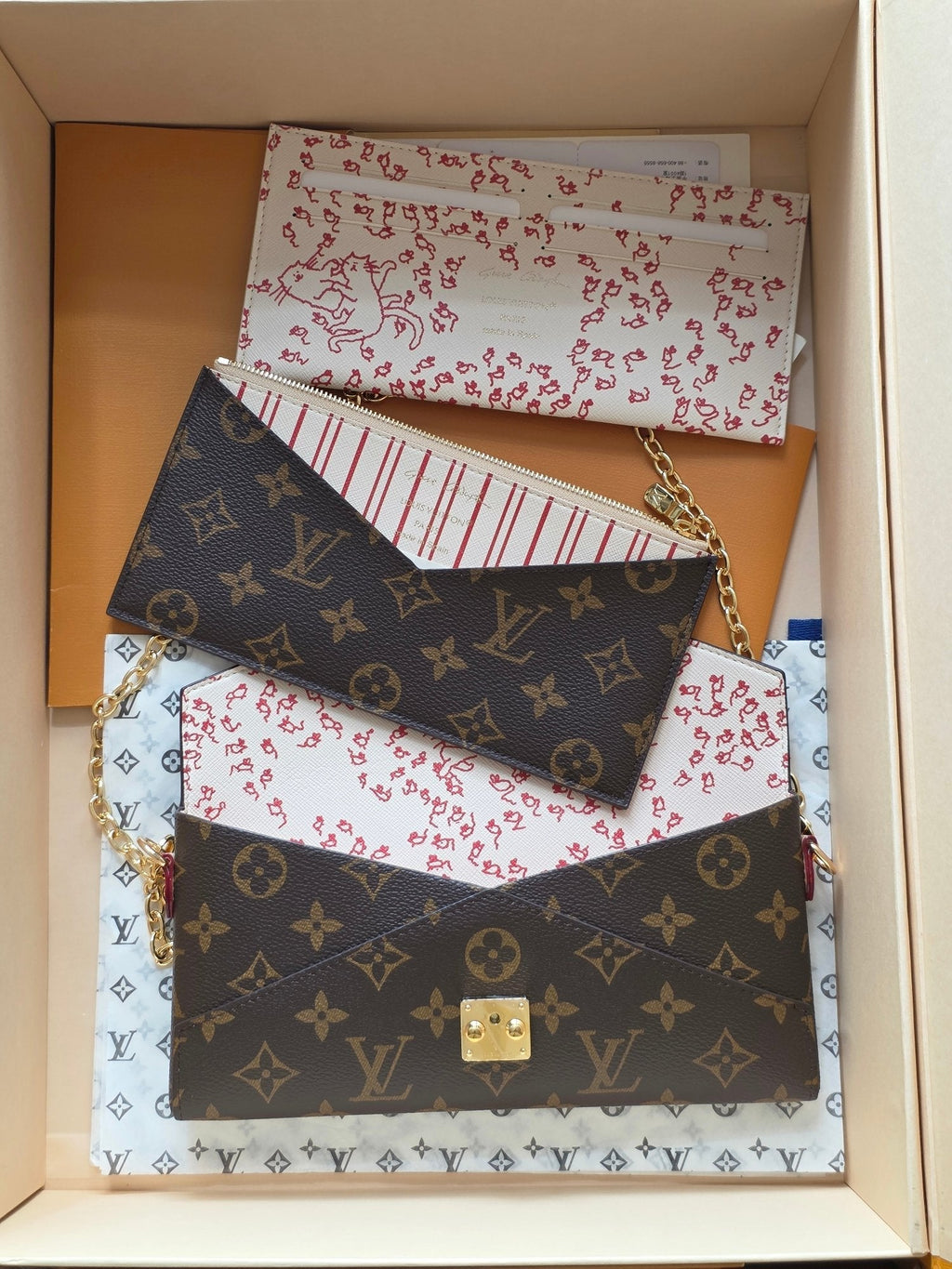 LV Cat Chain Bag Brown Monogram Canvas 274998