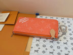 LV Key Pouch S Oragne PVC Fabric with Leather 275147