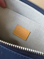 LV Pochette Voyaye Souple Clutch Bag Blue Monogram Eclipse Canvas 275170