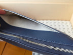 LV Pochette Voyaye Souple Clutch Bag Blue Monogram Eclipse Canvas 275170