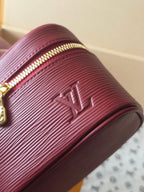 LV Nice Nano Cosmetic 10.2 Bag Burgundy Epi Leather 275219