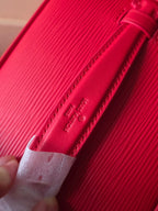 LV Nice Nano Cosmetic 20 Bag Rose Red Epi Leather 275223