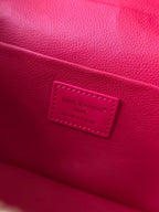 LV Nice Nano Cosmetic 20 Bag Rose Red Epi Leather 275223