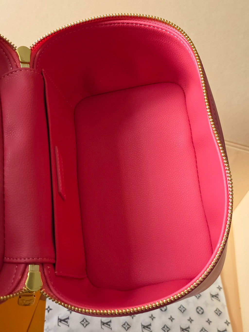 LV Nice Nano Cosmetic 20 Bag Pink Epi Leather 275225
